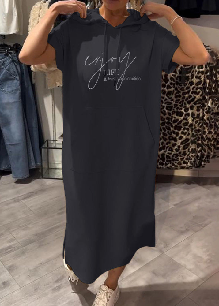 Céline | Robe décontractée à capuche