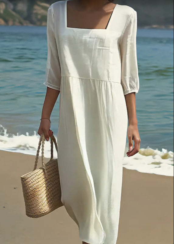 Camélia | Robe décontractée en lin