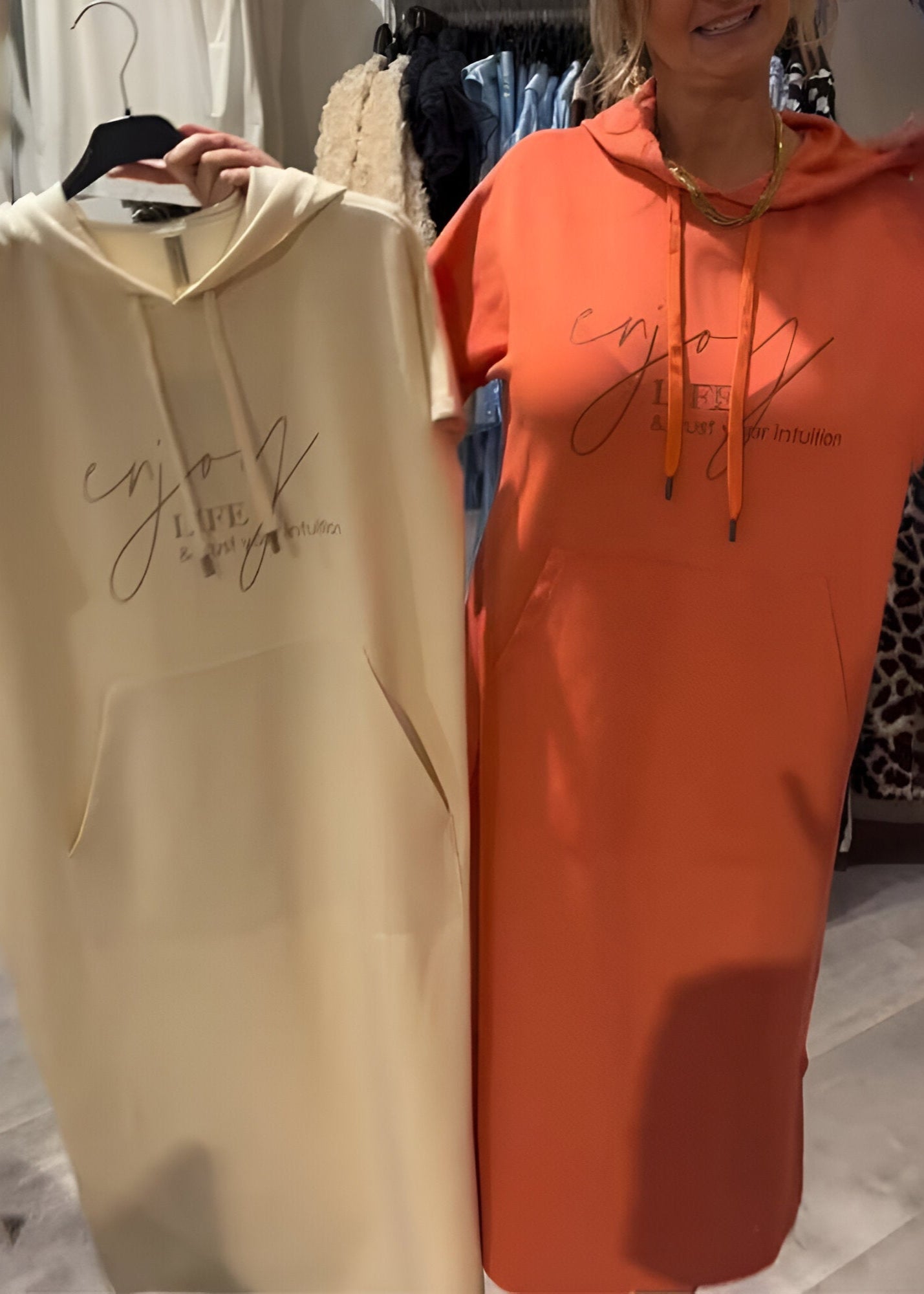 Céline | Robe décontractée à capuche