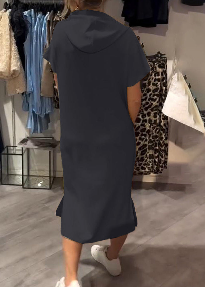 Céline | Robe décontractée à capuche