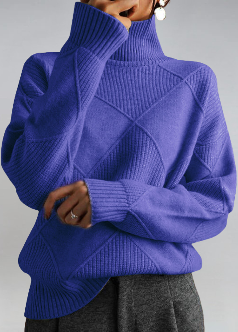 Nadia | Pull à col roulé en cachemire de luxe