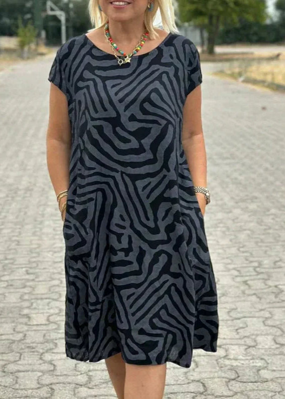 Lea | Robe d'été à col rond