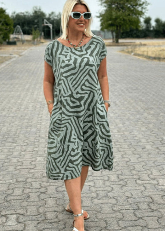 Lea | Robe d'été à col rond