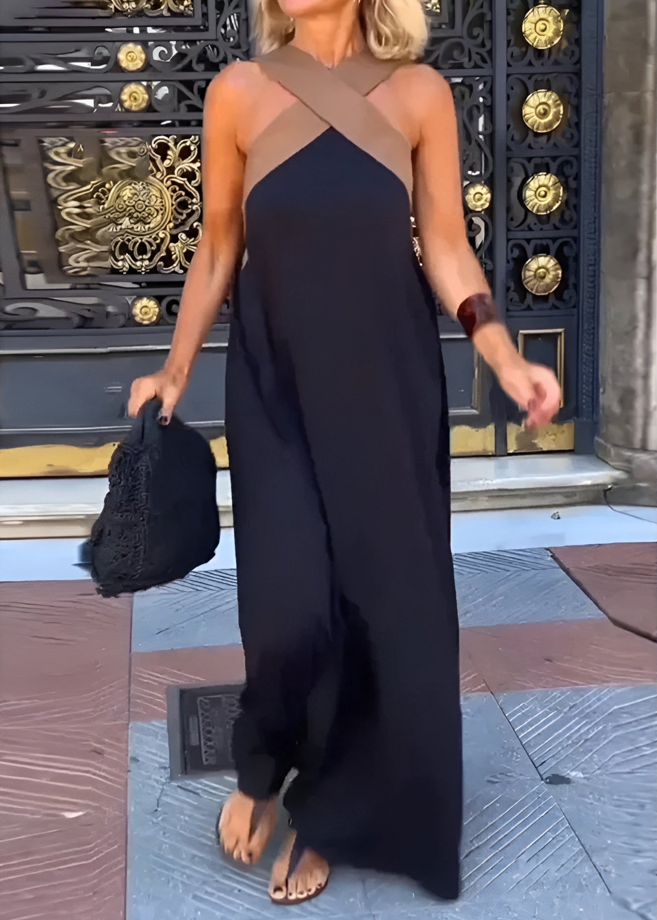 Liora | Robe Élégante à Encolure Croisée