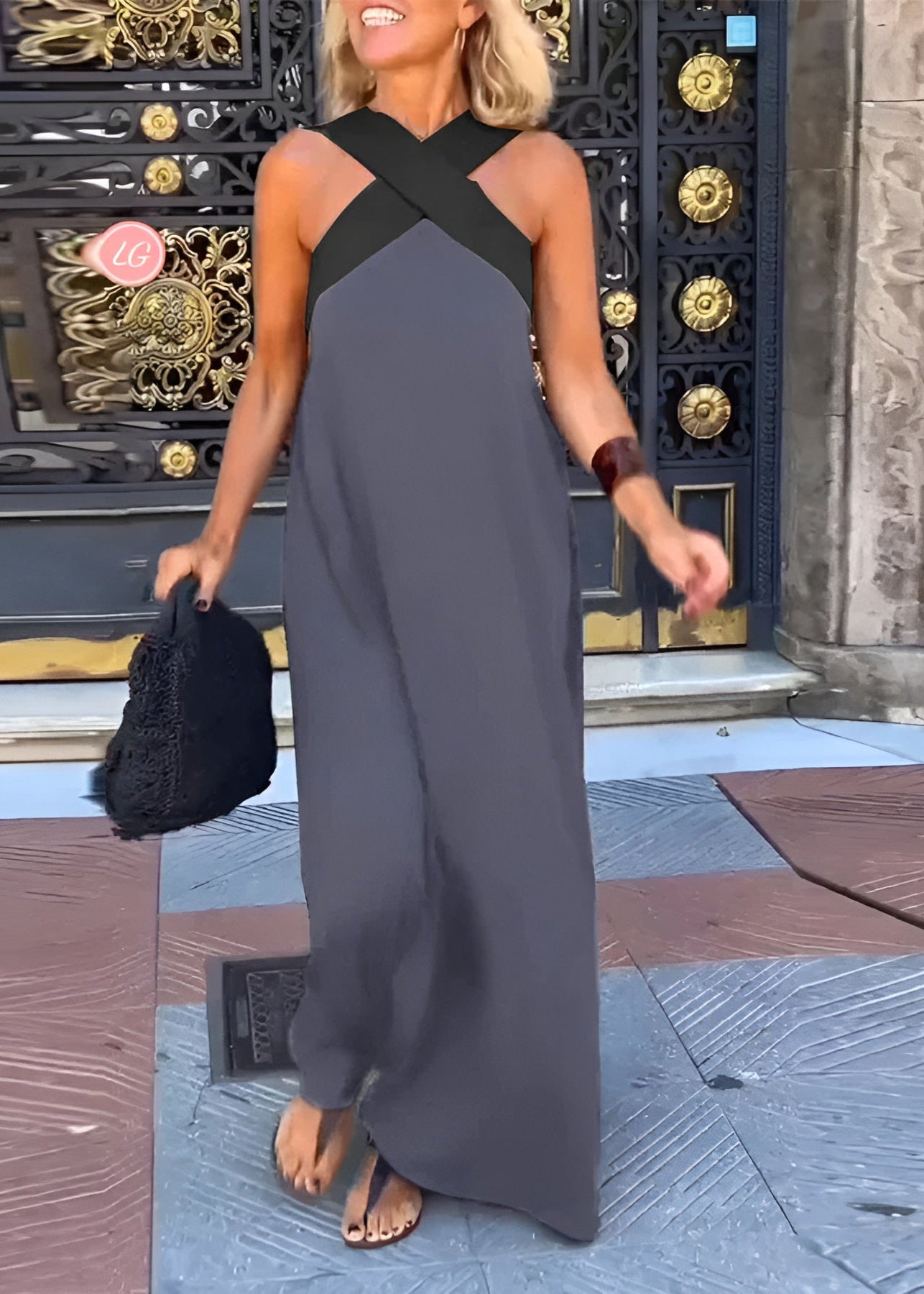 Liora | Robe Élégante à Encolure Croisée