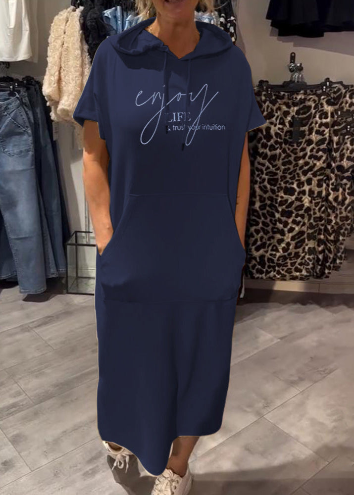 Céline | Robe décontractée à capuche