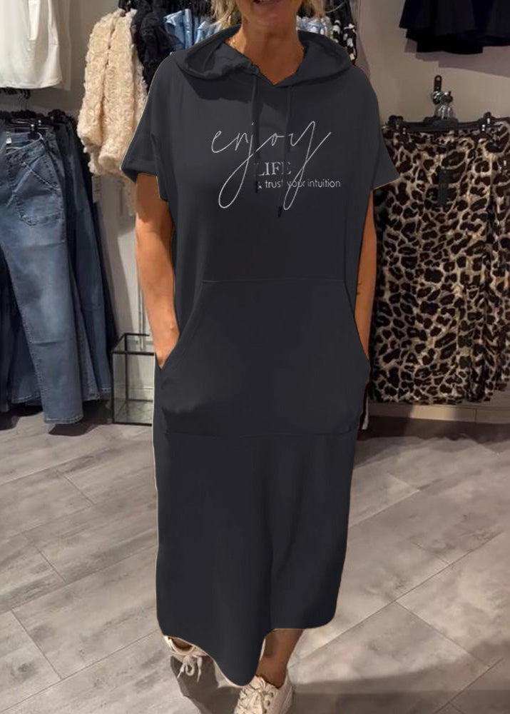 Céline | Robe décontractée à capuche