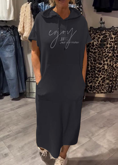 Céline | Robe décontractée à capuche