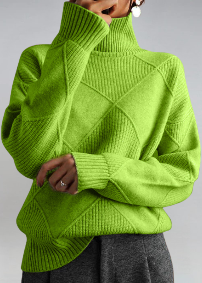 Nadia | Pull à col roulé en cachemire de luxe