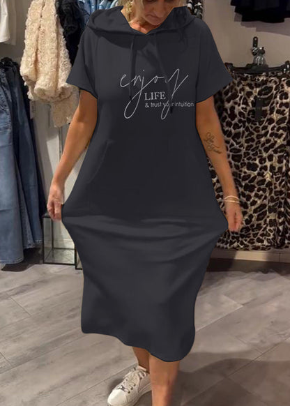 Céline | Robe décontractée à capuche