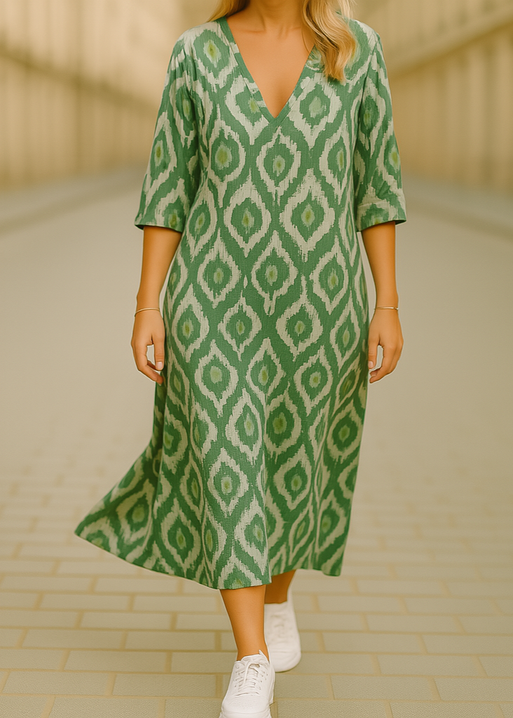 Marianne | Robe longue bohème à imprimé