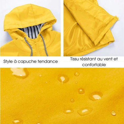 Édeline | Veste imperméable et coupe-vent élégante