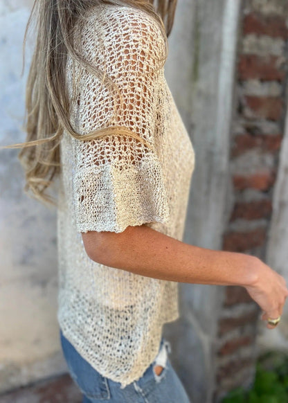 Almée | Cardigan texturé à mailles délicates