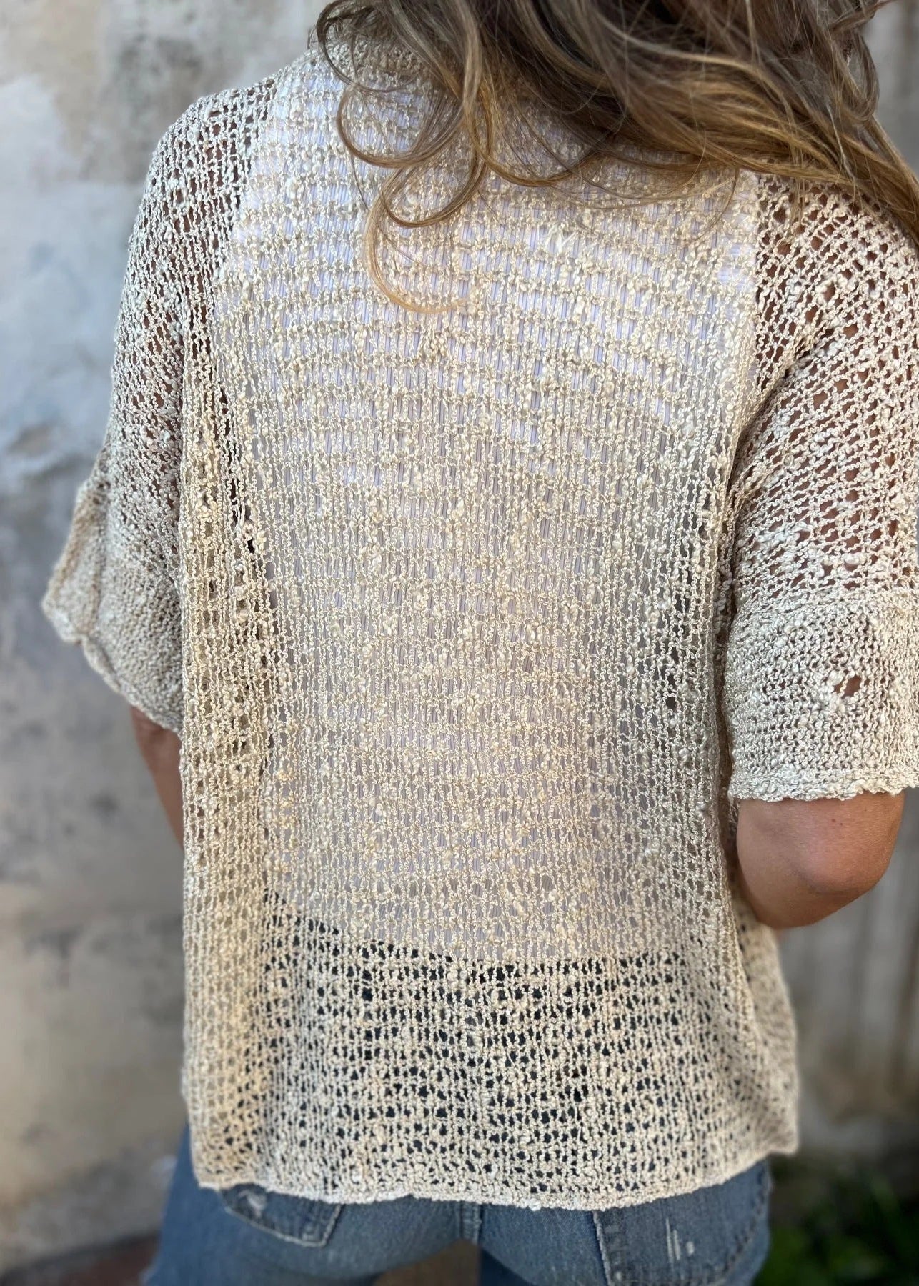 Almée | Cardigan texturé à mailles délicates