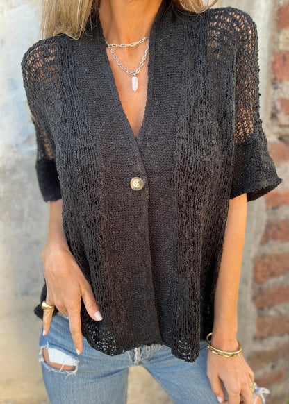 Almée | Cardigan texturé à mailles délicates