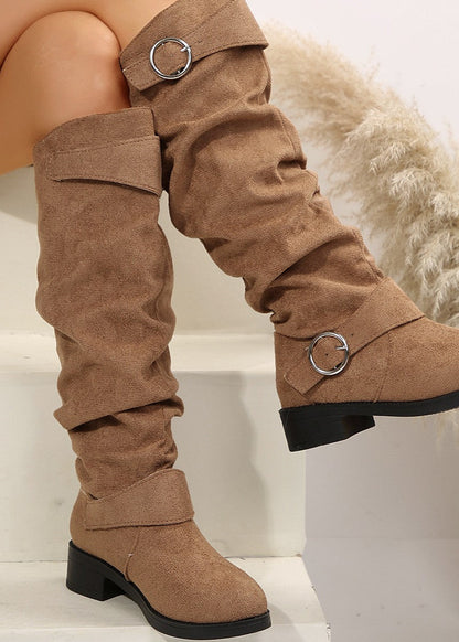 Mireille | Bottines Raffinées en Daim à Talon Discret