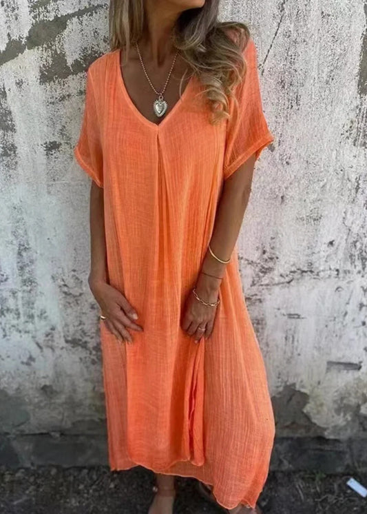 Marie | Robe confortable à col en V