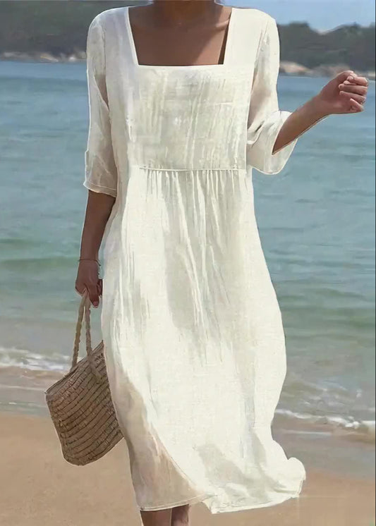 Camélia | Robe décontractée en lin