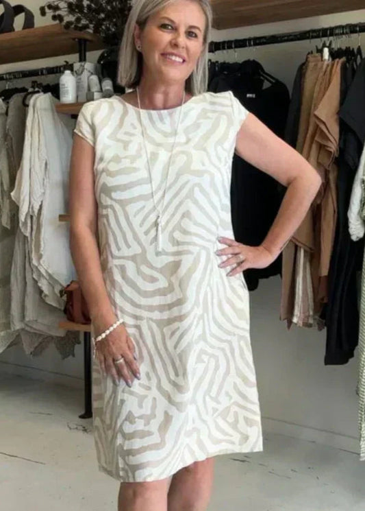 Lea | Robe d'été à col rond