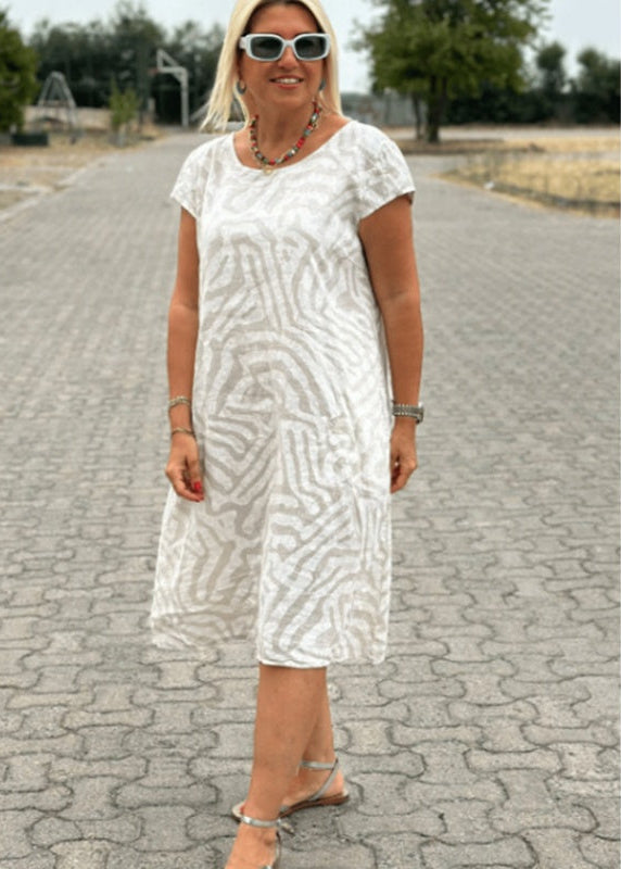 Lea | Robe d'été à col rond