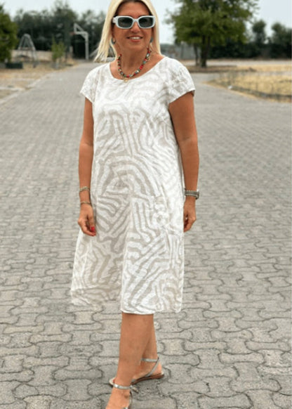 Lea | Robe d'été à col rond