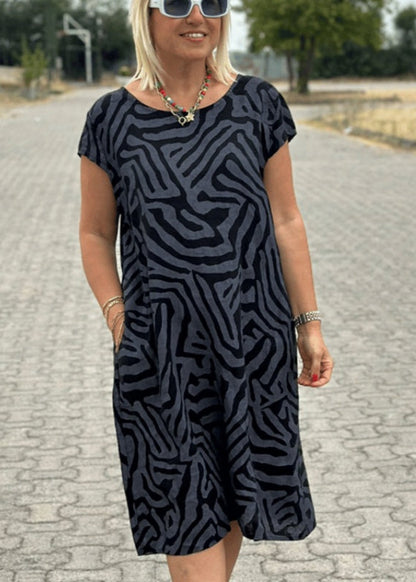 Lea | Robe d'été à col rond