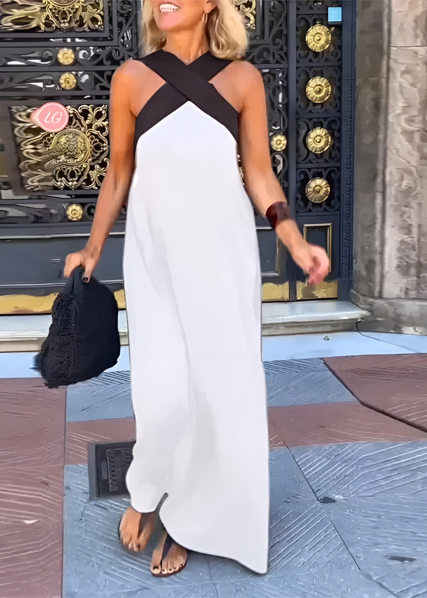 Liora | Robe Élégante à Encolure Croisée