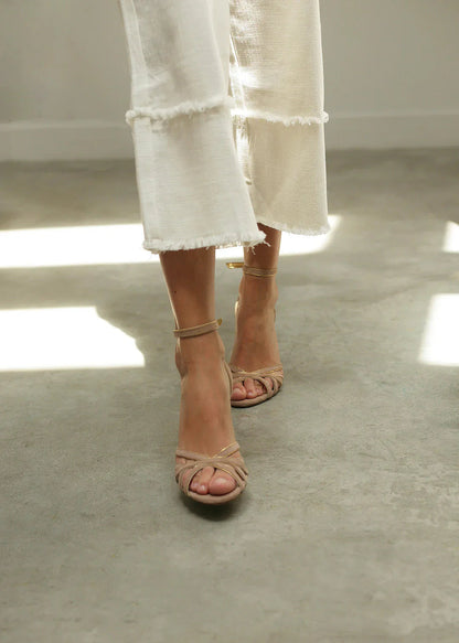 Coralie | Sandales Patchwork Élégantes au Bout Rond